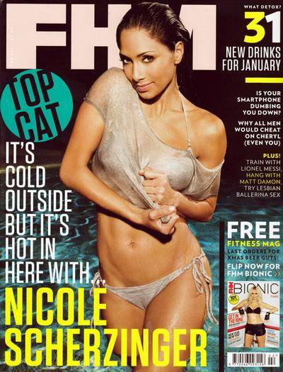 Раздетая Николь Шерзингер (Nicole Scherzinger) в журнале FHM
