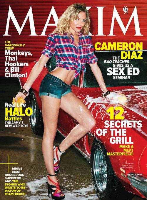 Раздетая Камерон Диаз (Cameron Diaz) в Maxim